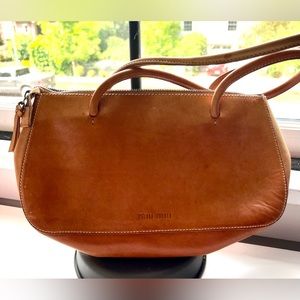 Miu Miu vintage leather shoulder bag beautiful patina